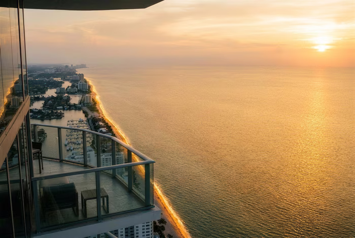 Balcony Sunset, a interior image