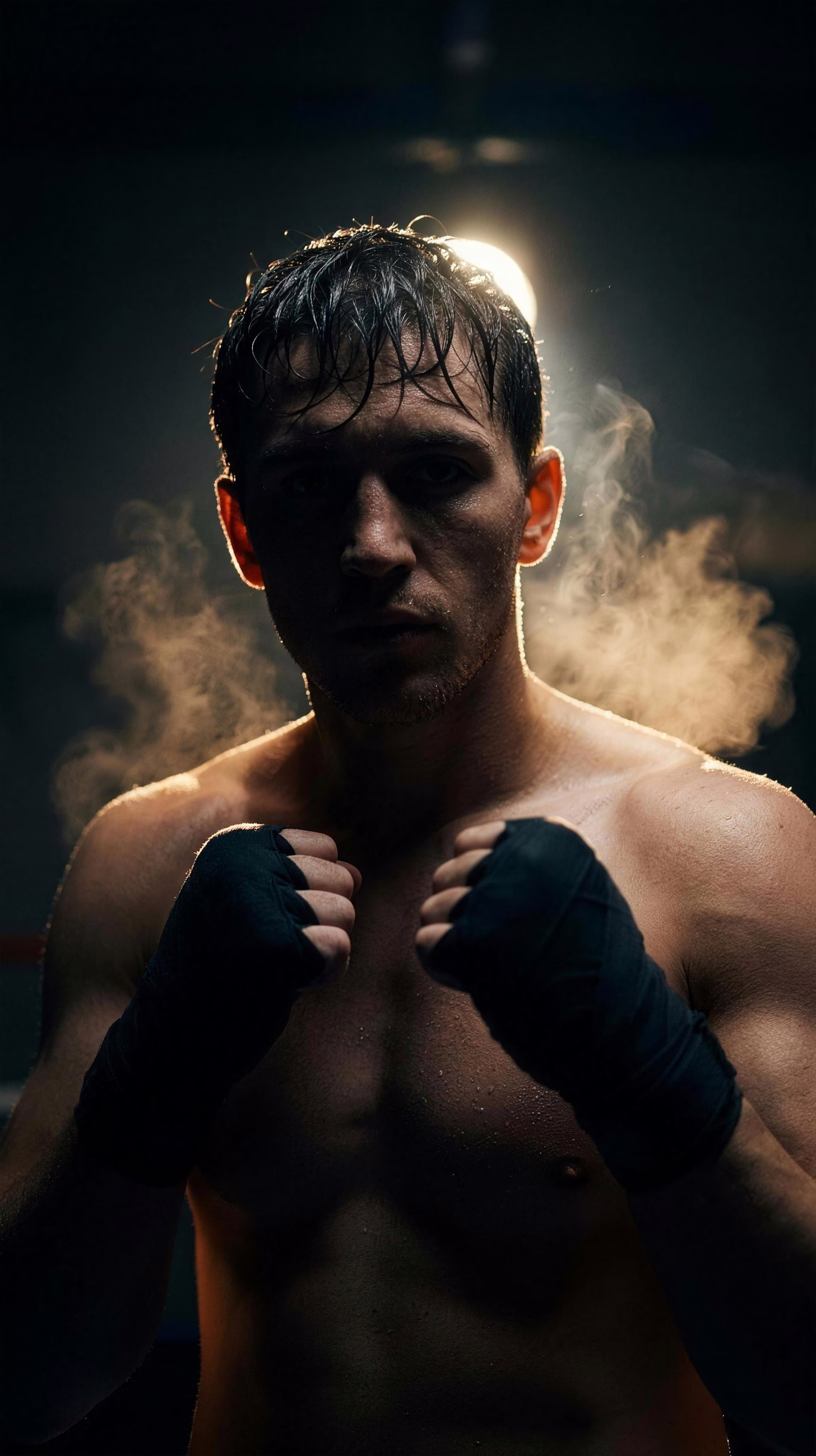 Boxer Breath, a sport image in 9:16 format