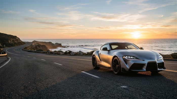 Coast Road Silver, a automotive image