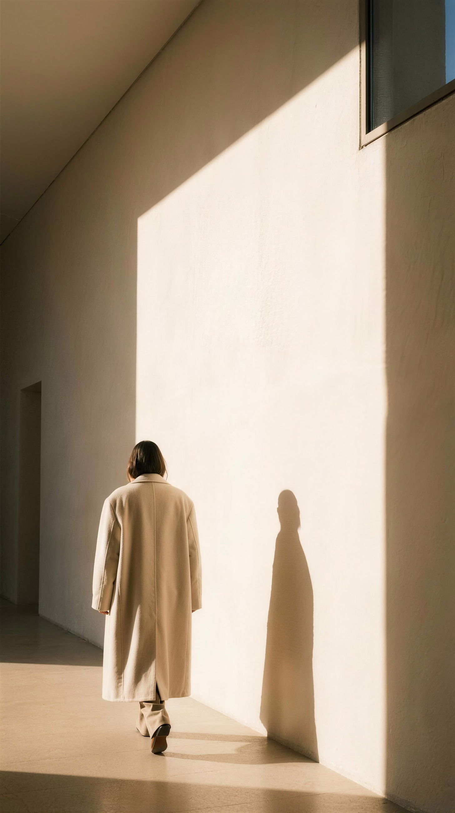 Coat Corridor, a campaign image in 9:16 format