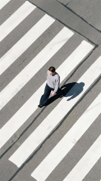 Crossing Overhead, a graphic image