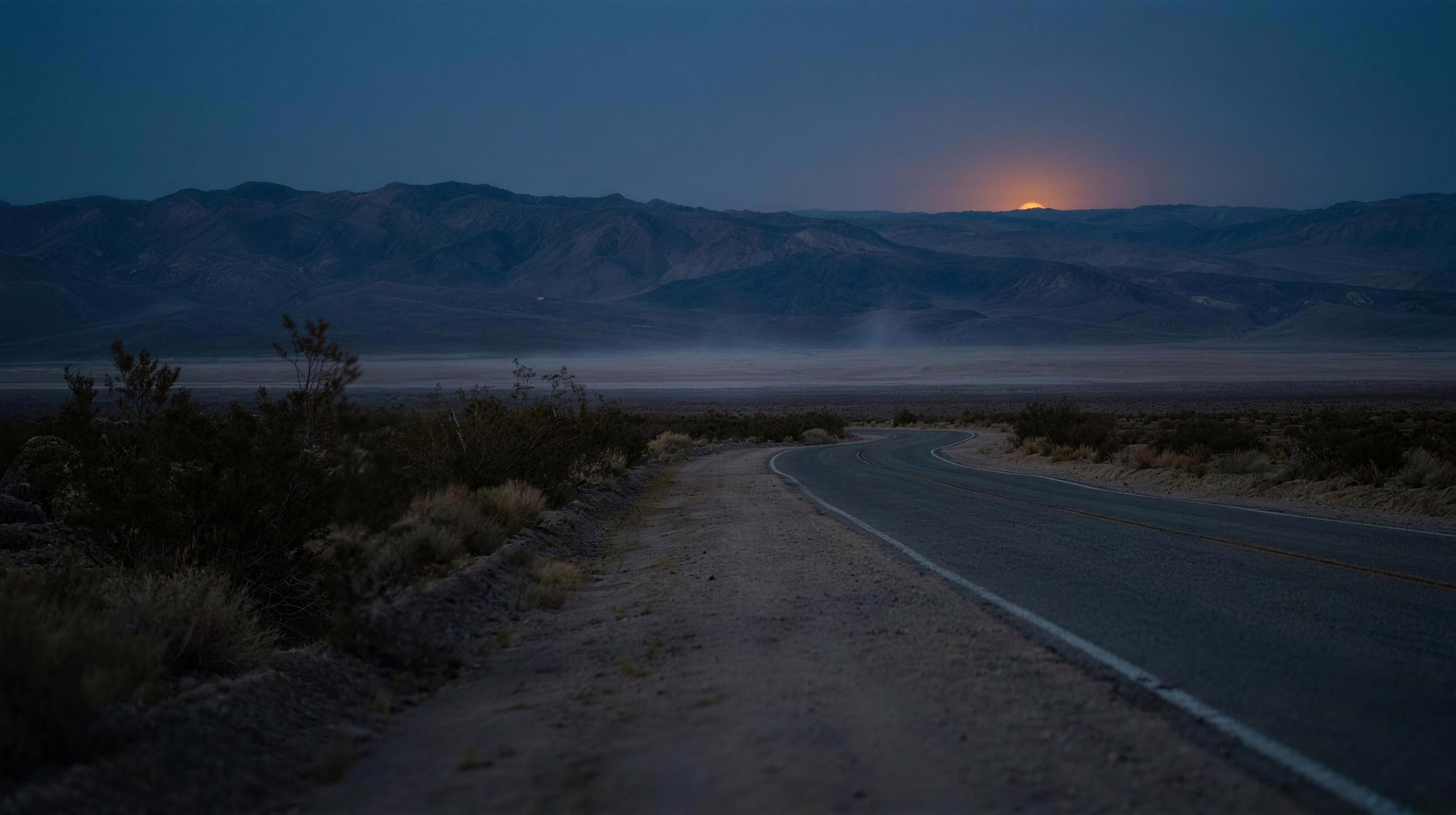 Desert Blue Hour, a nature image in 16:9 format