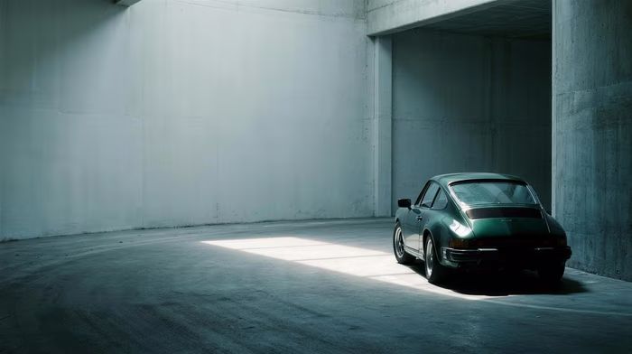 Garage Green, a automotive image