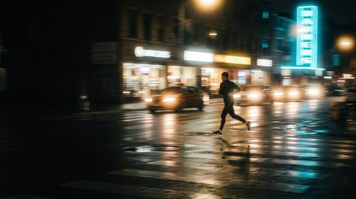 Night Streak, a motion image