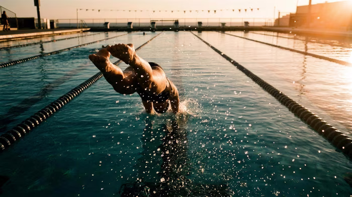 Pool Dive, a free sport image in 16:9 format
