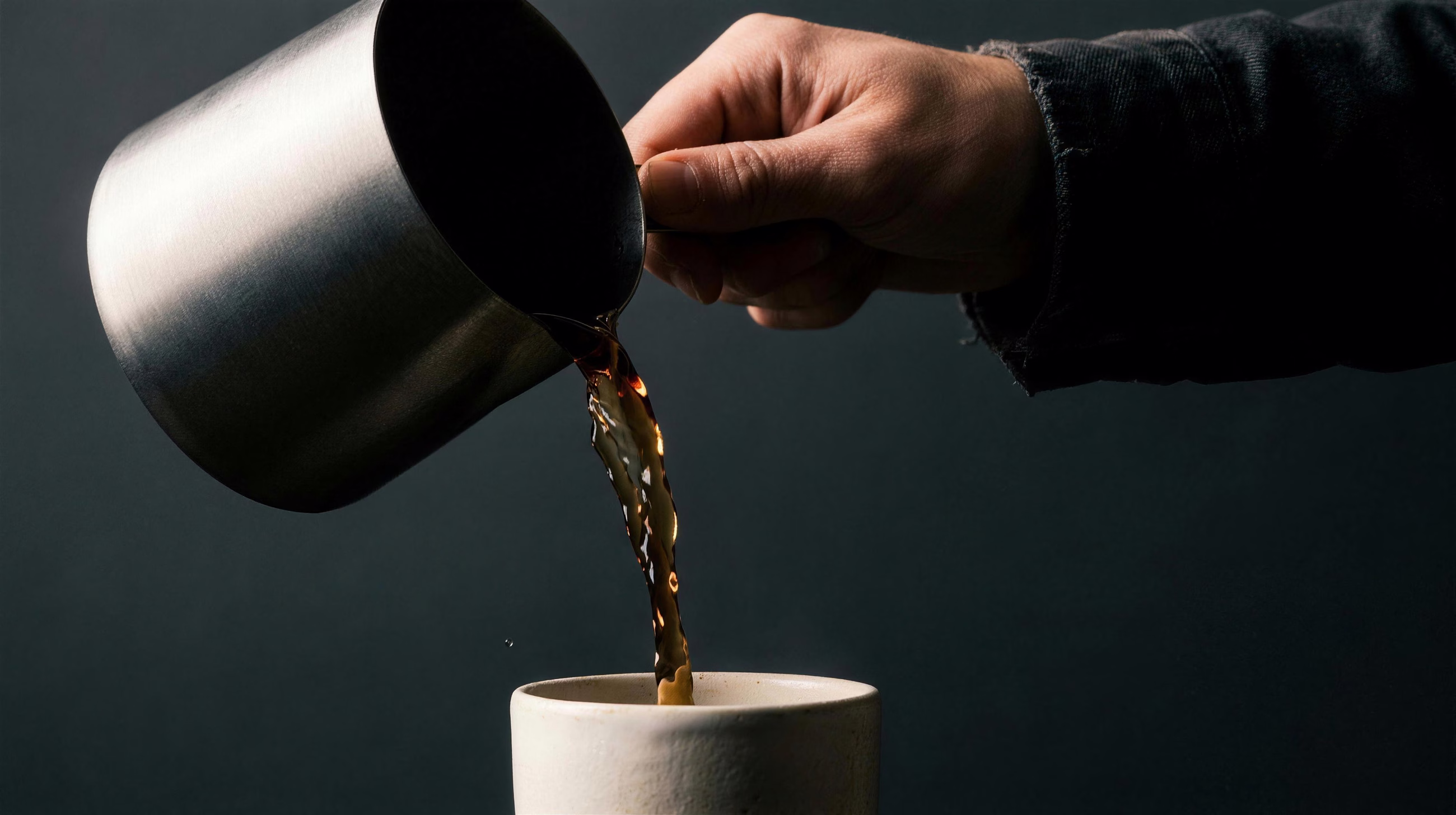 Pour Steel, a lifestyle image in 16:9 format