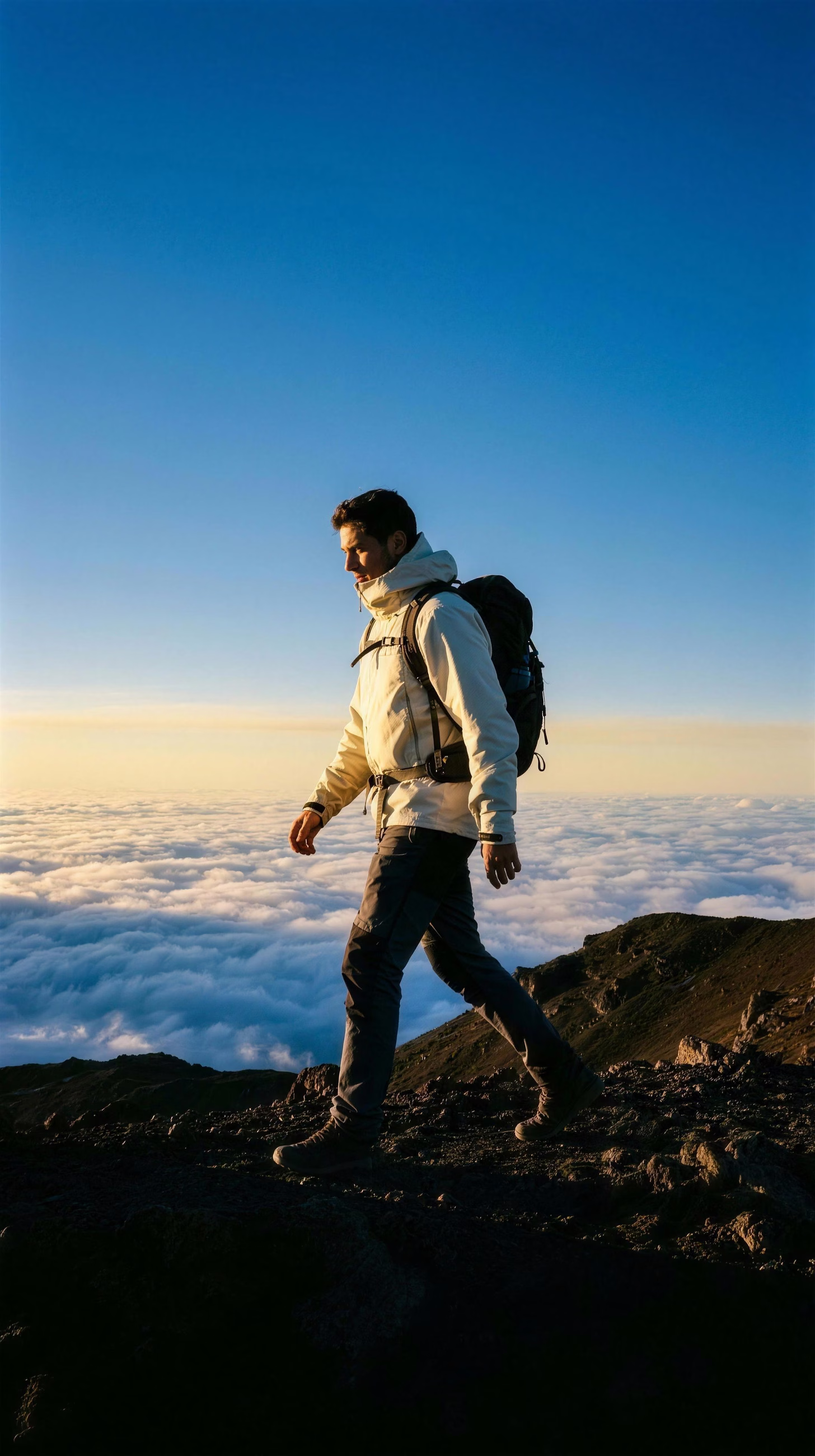 Ridge Walking, a campaign image in 9:16 format