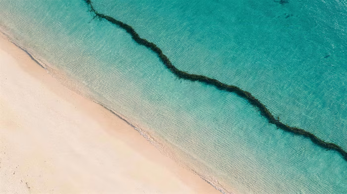 Shore Aerial, a free aerial image in 16:9 format