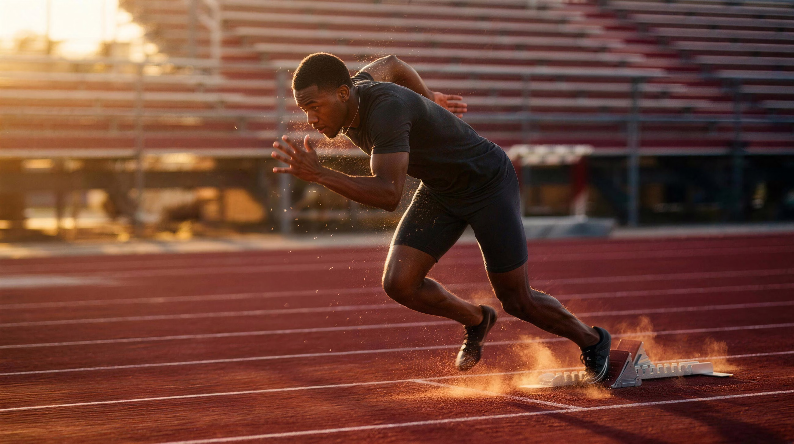 Sprint Start, a sport image in 16:9 format