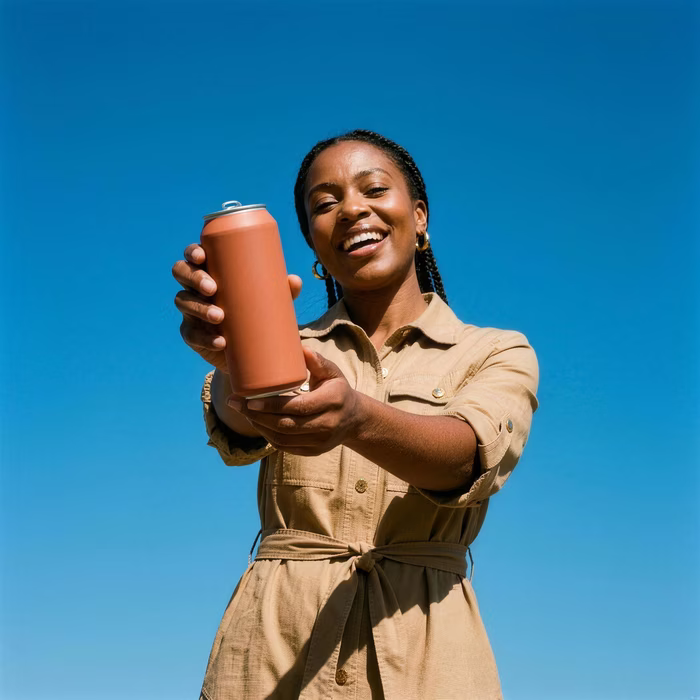 Tan Dress Can, a free campaign image in 1:1 format