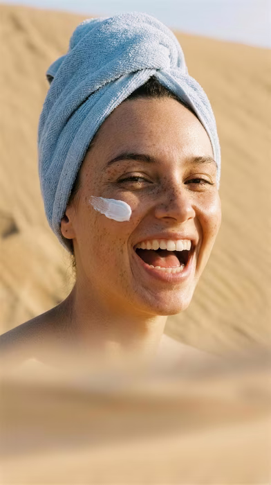 Towel Portrait, a free campaign image in 9:16 format